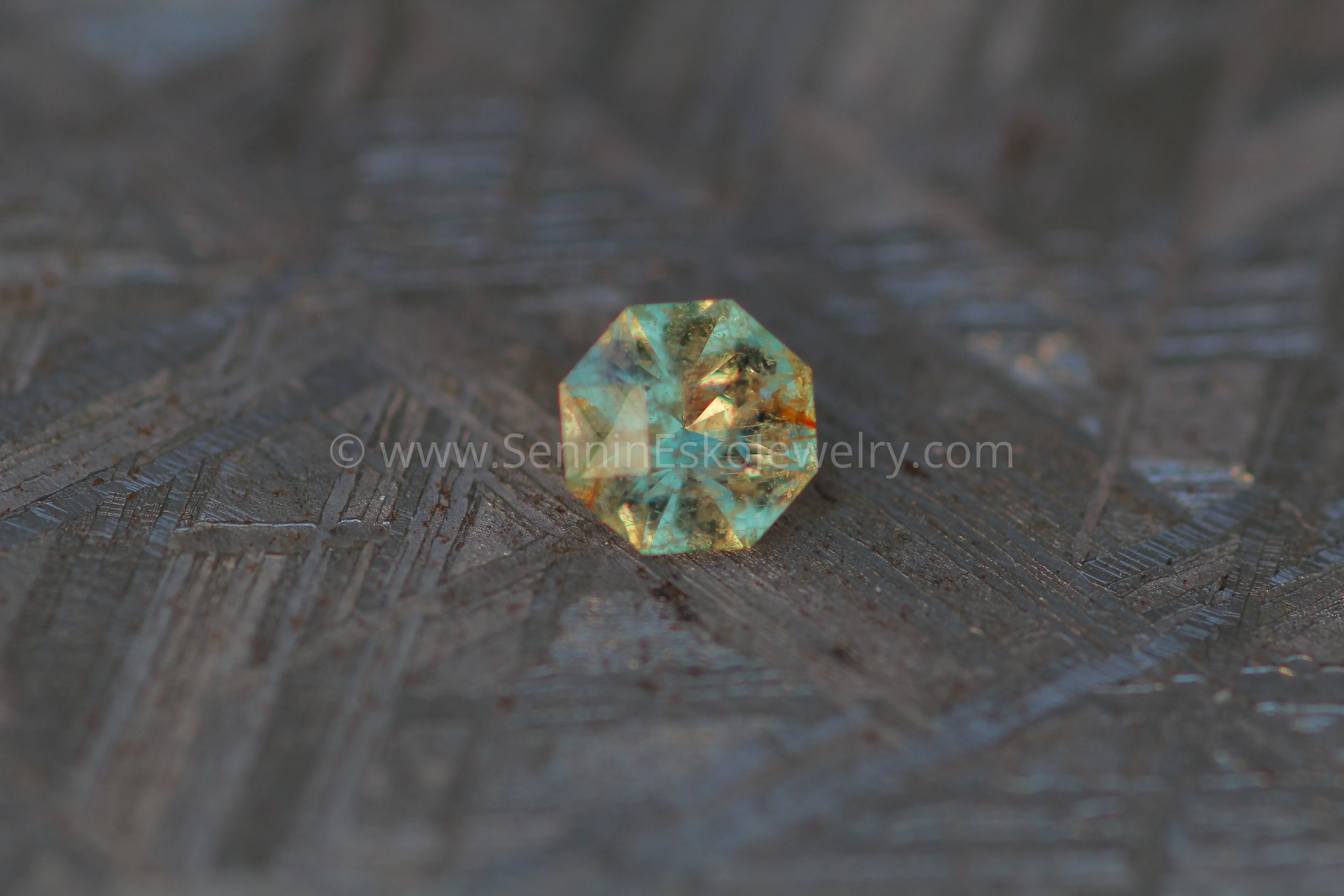 0.53 Carat Salt & Pepper Yellow Sapphire Octagon - 4.5mm