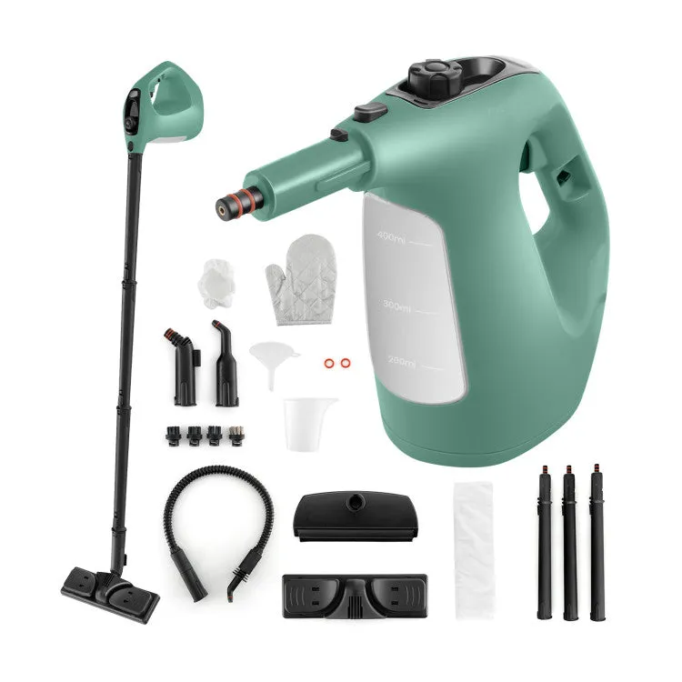 1400W Handheld Steam Cleaner with 14-Piece Accessory Kit and Child Lock-Blue