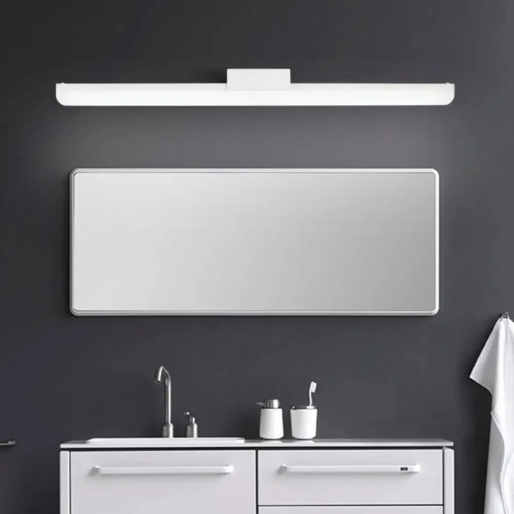 16"/20" Ultra-Thin Acrylic LED Wall Light Sconce - Modern Style, Black or White Finish, Warm or White Light