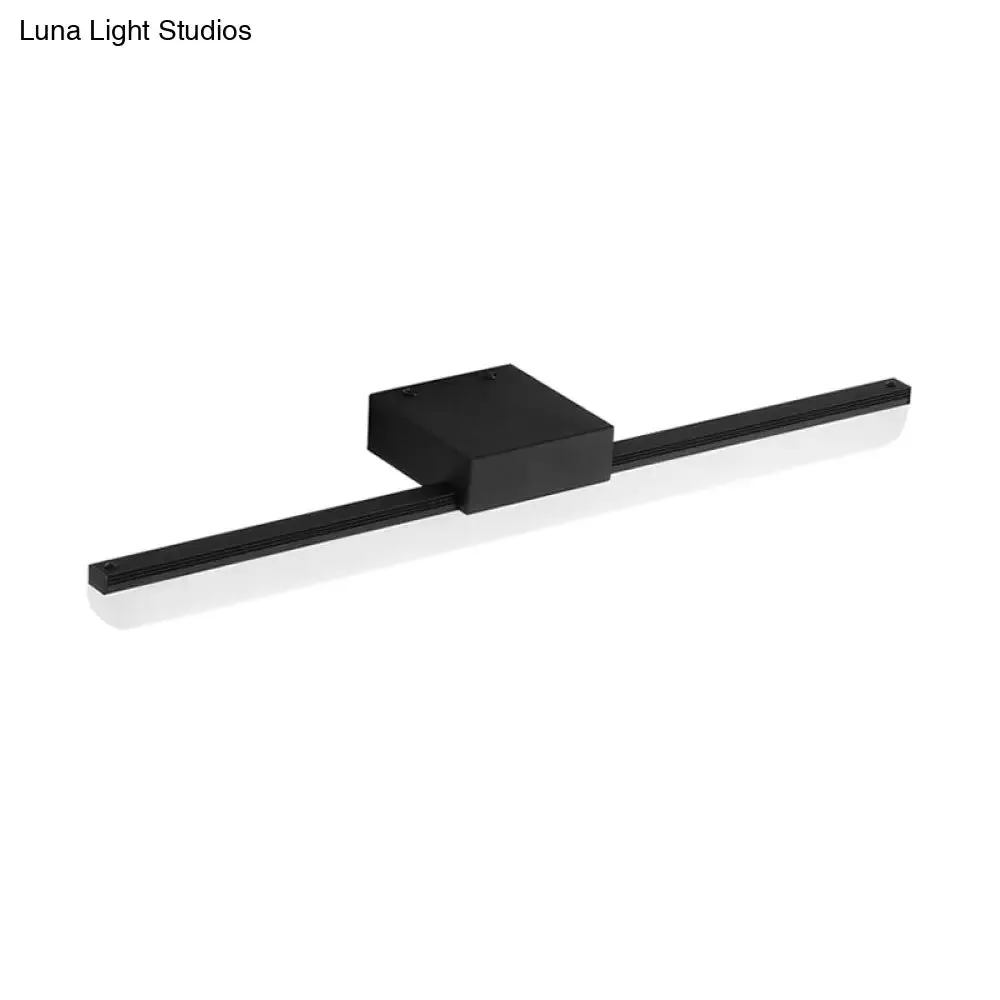 16"/20" Ultra-Thin Acrylic LED Wall Light Sconce - Modern Style, Black or White Finish, Warm or White Light