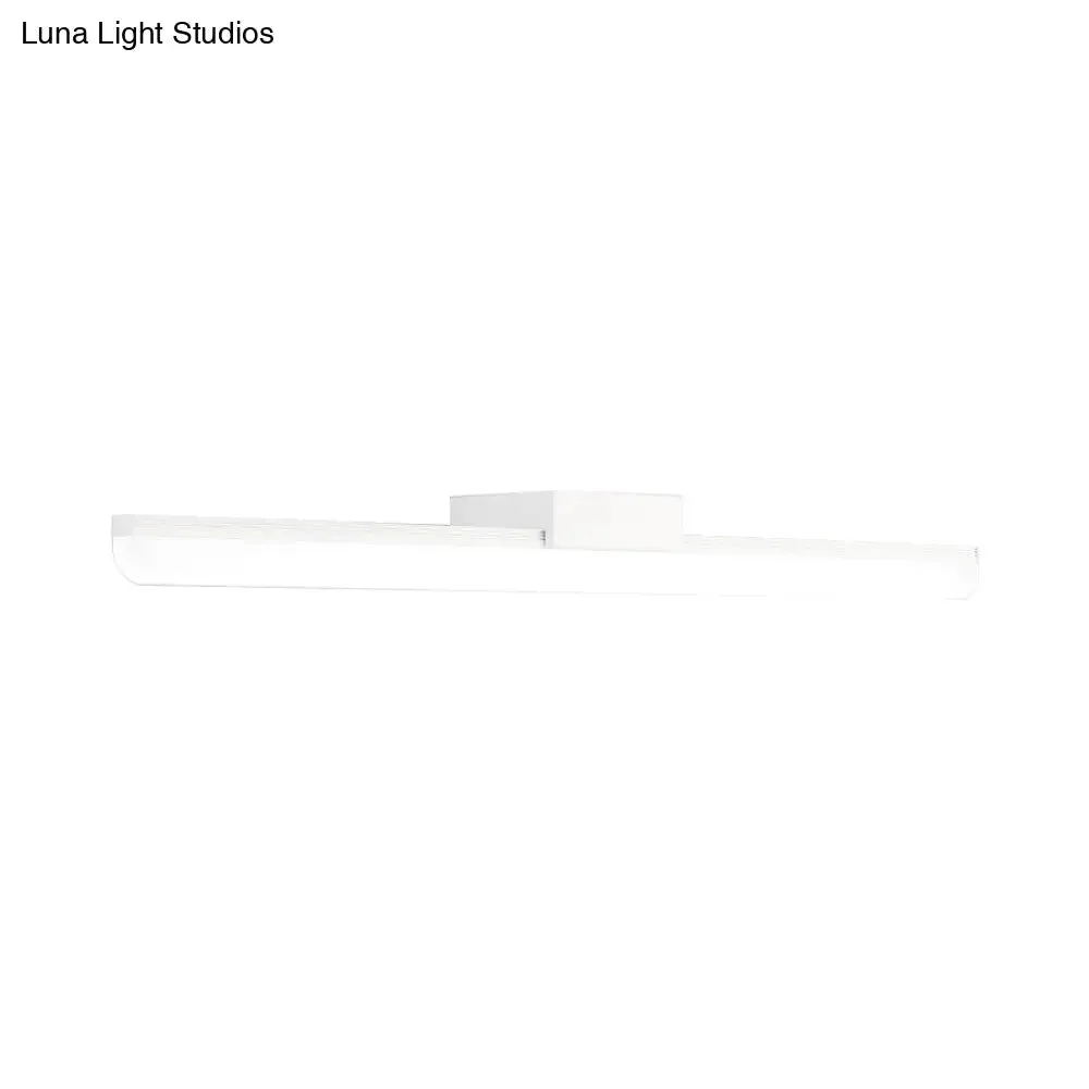 16"/20" Ultra-Thin Acrylic LED Wall Light Sconce - Modern Style, Black or White Finish, Warm or White Light