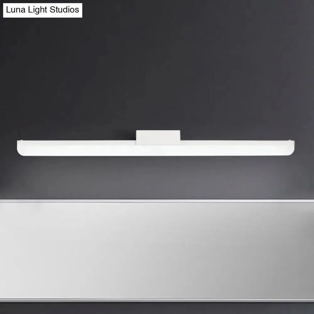 16"/20" Ultra-Thin Acrylic LED Wall Light Sconce - Modern Style, Black or White Finish, Warm or White Light