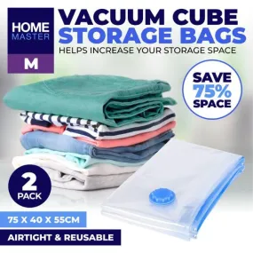 2 Pack Storage Vacuum Bags - 55cm x 75cm