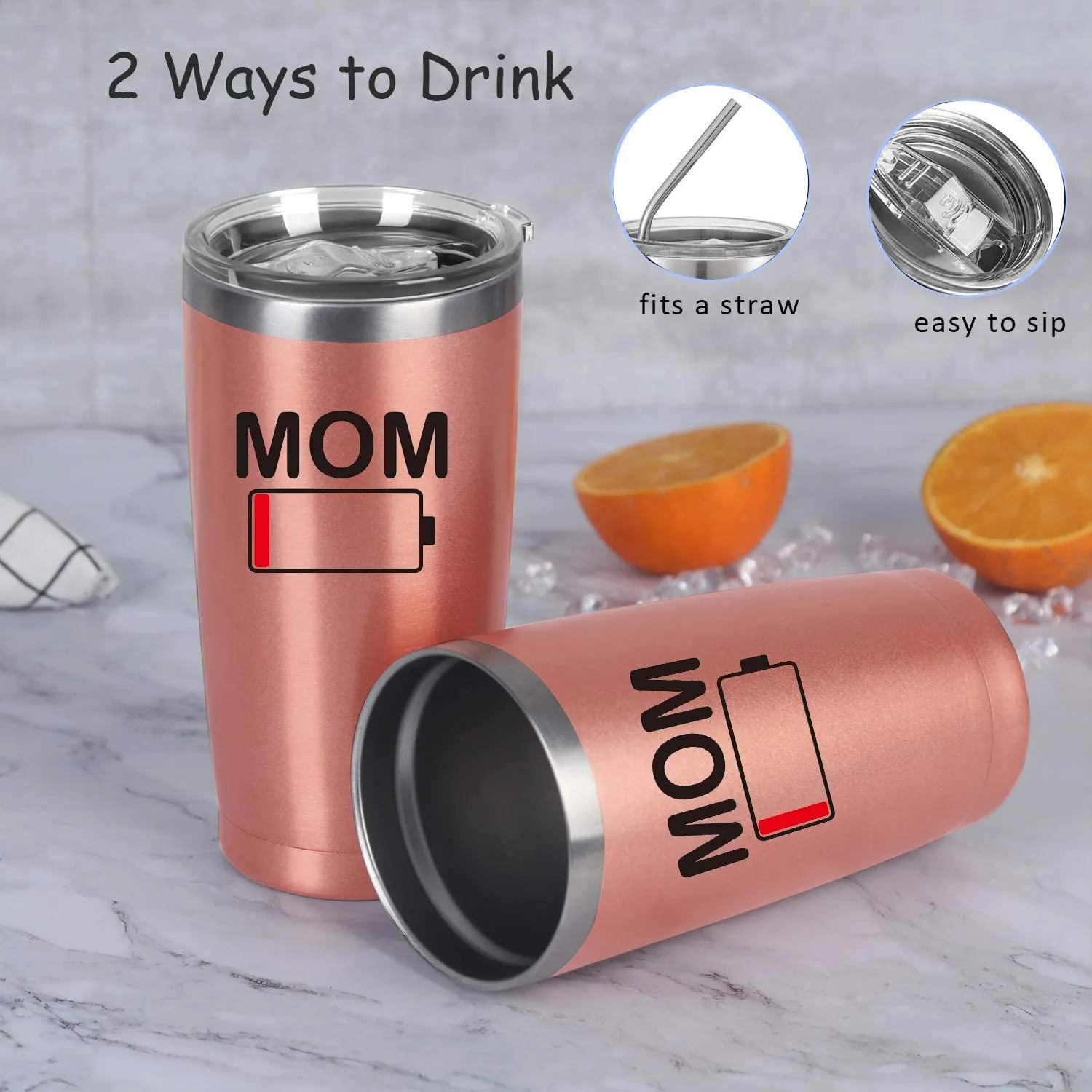 20oz Travel Tumbler - Funny Mother's Day Gift Insulated Stainless Steel Travel Tumbler