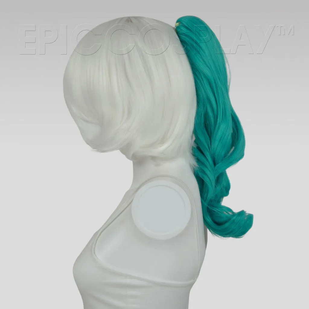 20" Vocaloid Green Wavy Curly Ponytail Clipon