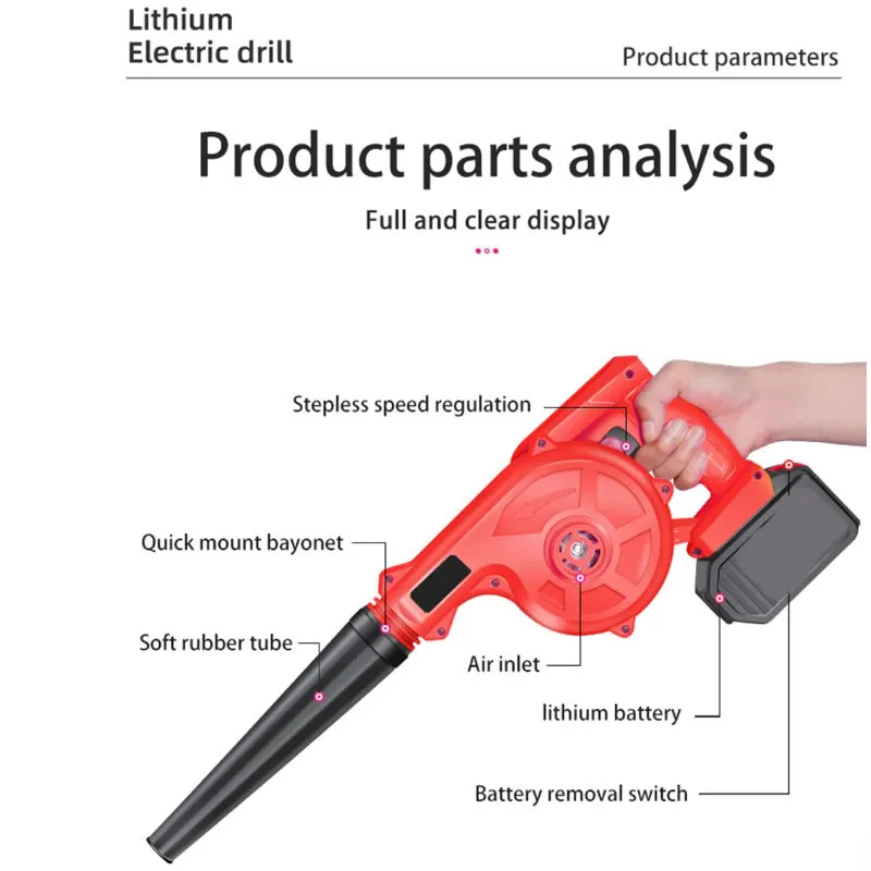 25V Cordless Electric Vacuum Blower