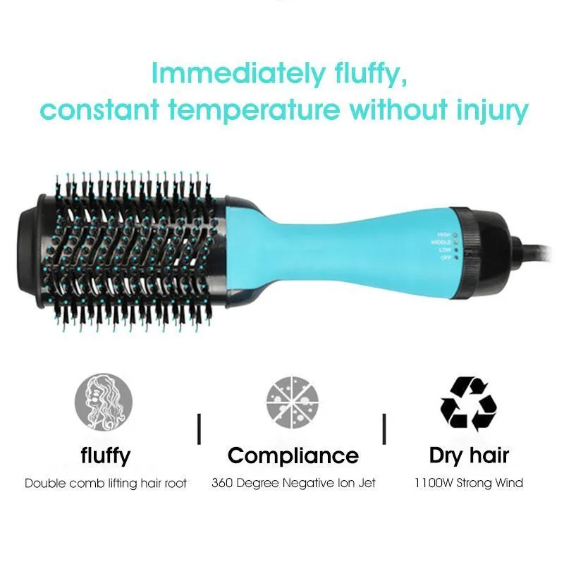 3 IN 1 ONE-STEP HAIR DRYER VOLUMIZER HOT HAIR BRUSH