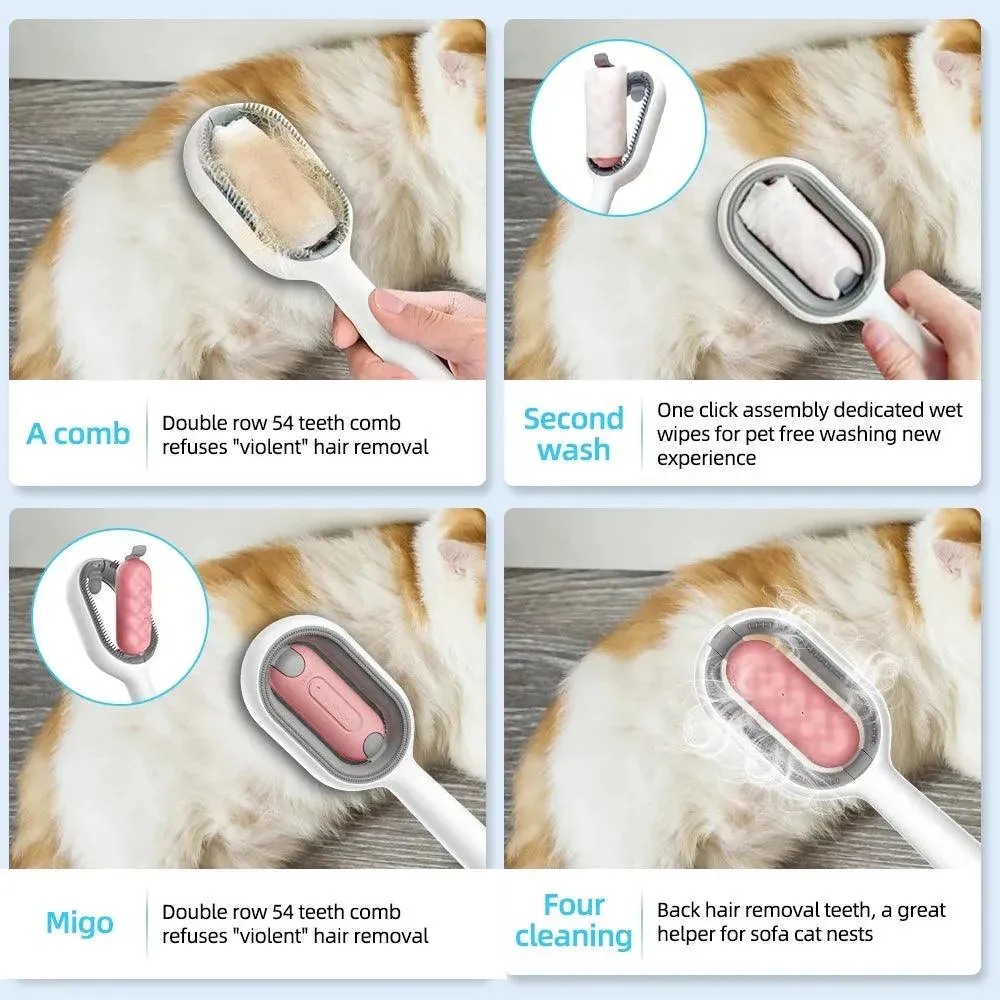 4-in-1 Brush Pet Grooming Magic