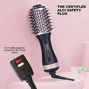 4 in 1 one Step hot air Brush Blow Dryer & Styler,2 inch Lightweight Hair Dryer Brush Rose gold