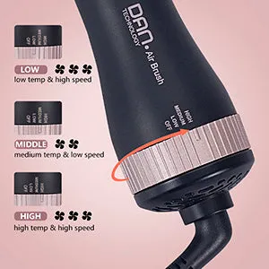 4 in 1 one Step hot air Brush Blow Dryer & Styler,2 inch Lightweight Hair Dryer Brush Rose gold