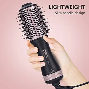 4 in 1 one Step hot air Brush Blow Dryer & Styler,2 inch Lightweight Hair Dryer Brush Rose gold