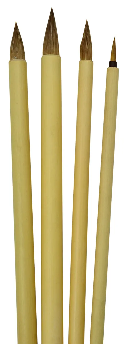 4 Piece Bamboo Brush Set LBAM-1