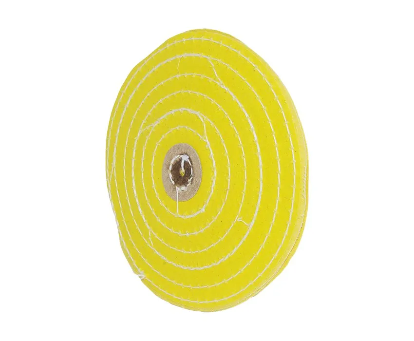 6" Yellow Treated Razor Edge Polishing Wheel 36 Ply