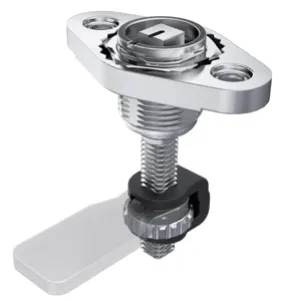 7-087 flush-mounted stainless steel compression latch with knurled wheel adjustment (L=28mm)