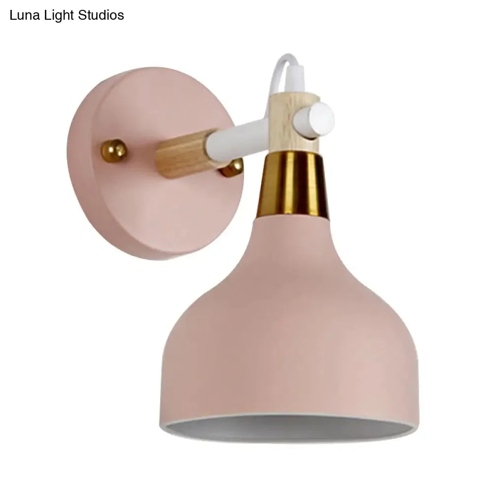 Adjustable Metal Onion Wall Light - Nordic Sconce Lighting for Bathroom in Candy Color