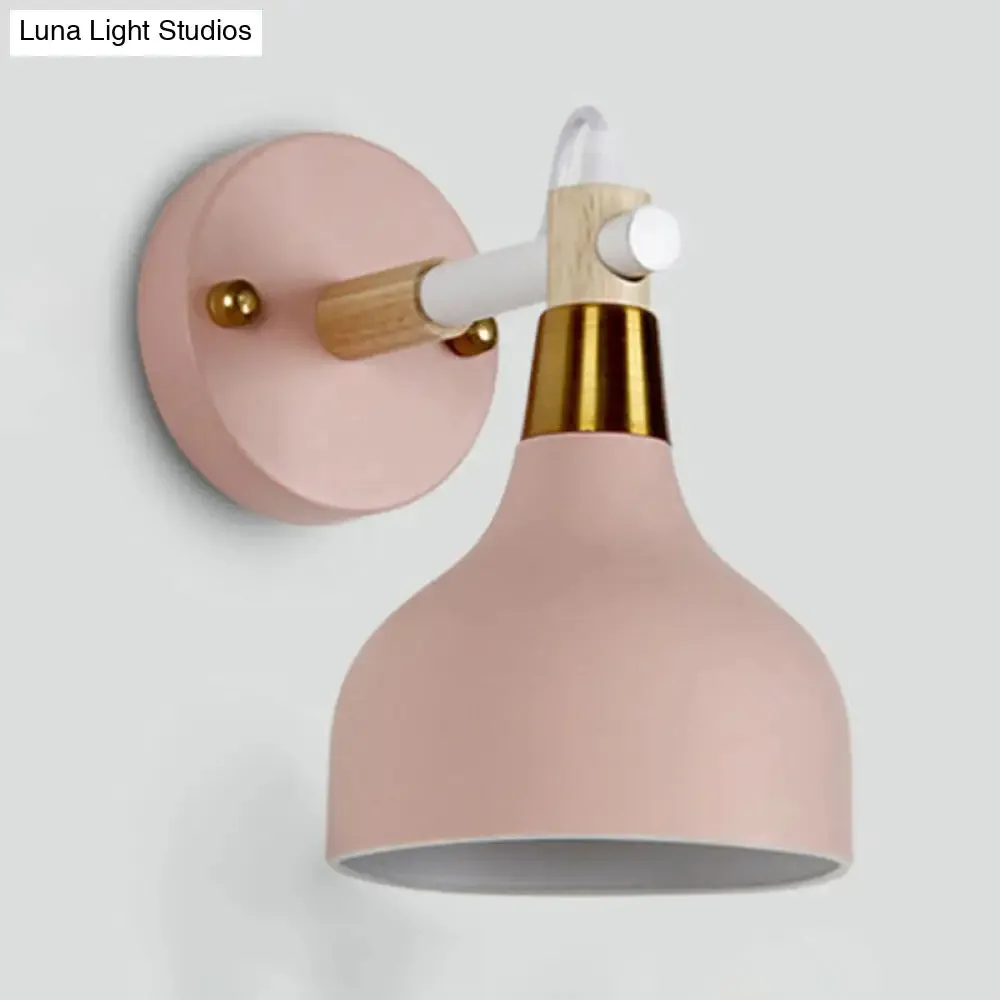 Adjustable Metal Onion Wall Light - Nordic Sconce Lighting for Bathroom in Candy Color