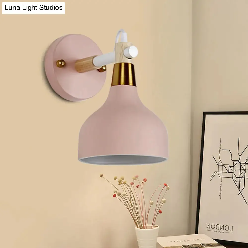 Adjustable Metal Onion Wall Light - Nordic Sconce Lighting for Bathroom in Candy Color