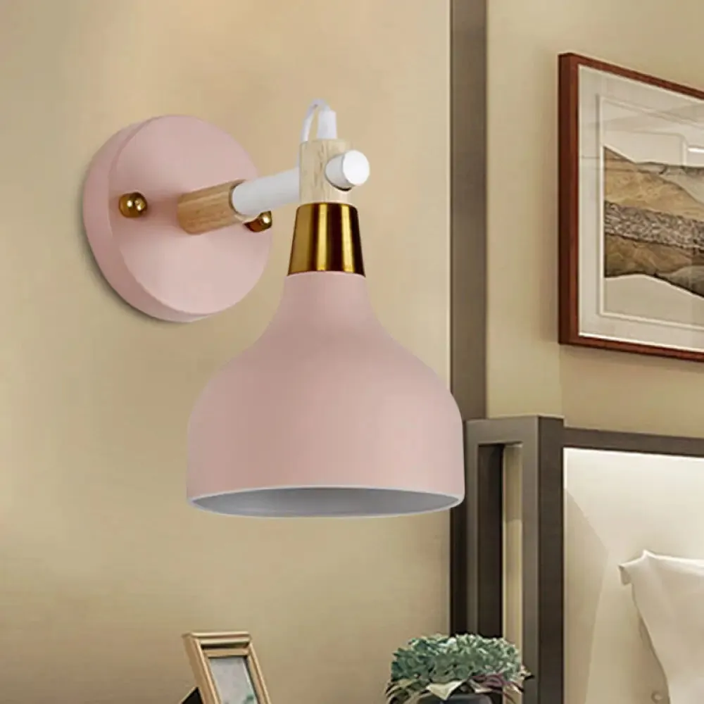 Adjustable Metal Onion Wall Light - Nordic Sconce Lighting for Bathroom in Candy Color