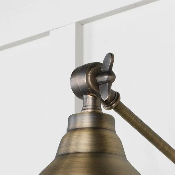 Aged Brass Brindley Wall Light | From The Anvil