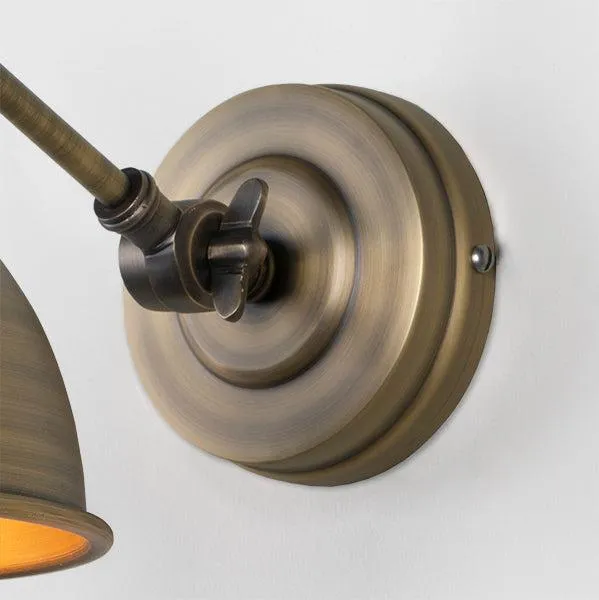 Aged Brass Brindley Wall Light | From The Anvil