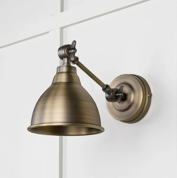 Aged Brass Brindley Wall Light | From The Anvil