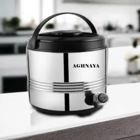 AGHNAYA 5 litres I Stainless steel Insulated Water Jug I Leakproof Tap I Spill-Proof Airtight Lid