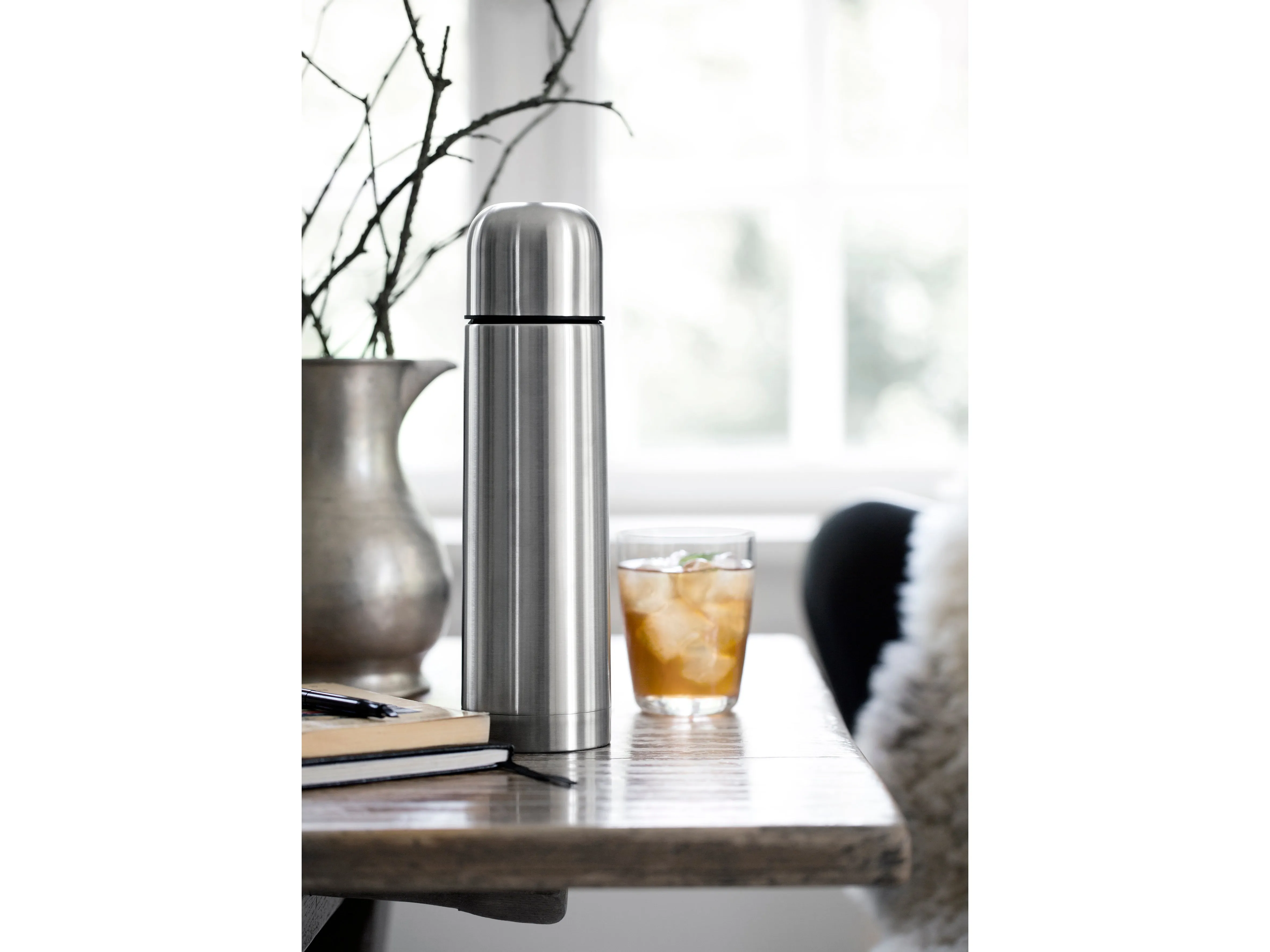 Alfi Iso Therm Eco Thermo Bottle 1 Liter. Matte Steel