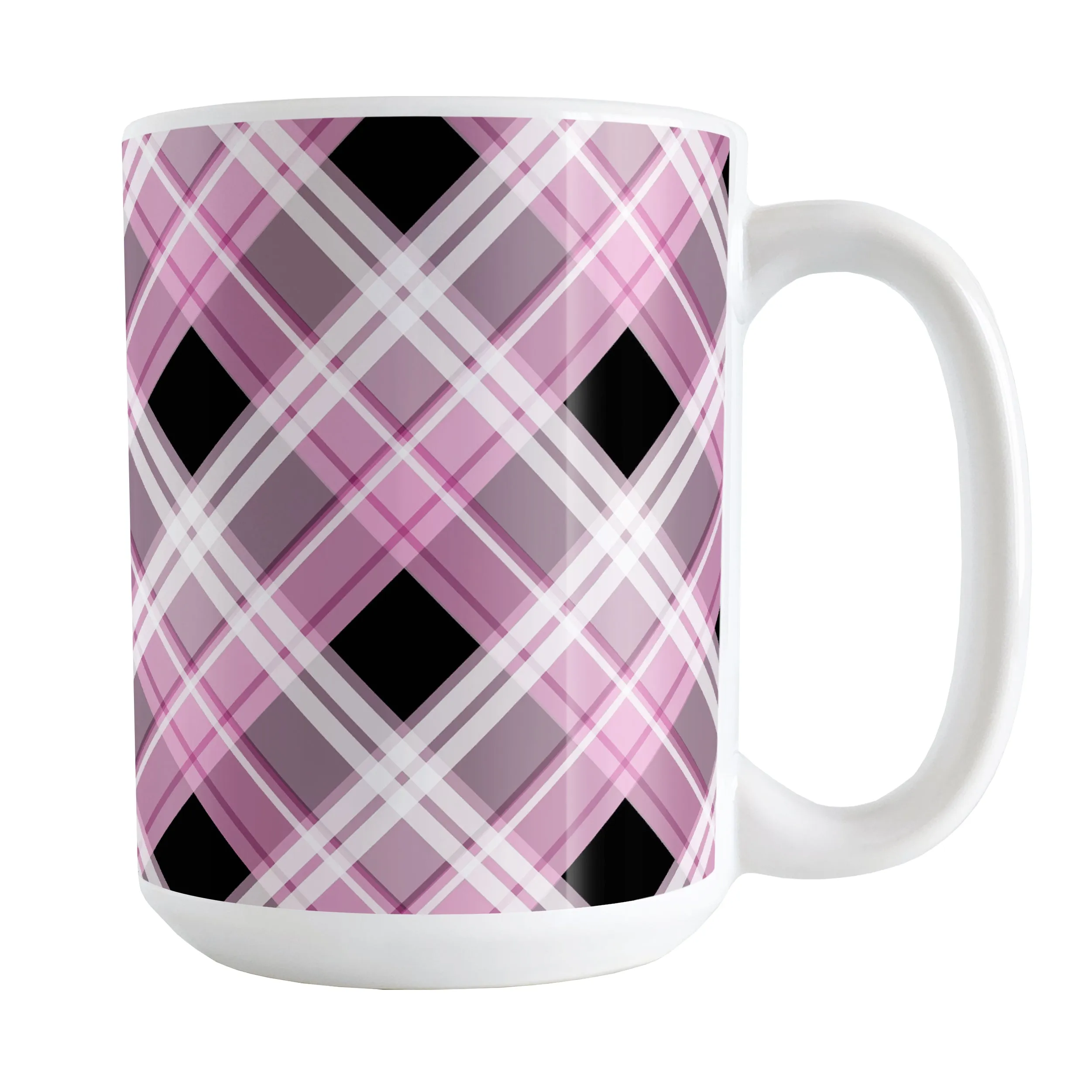 Alternative Pink Plaid Mug