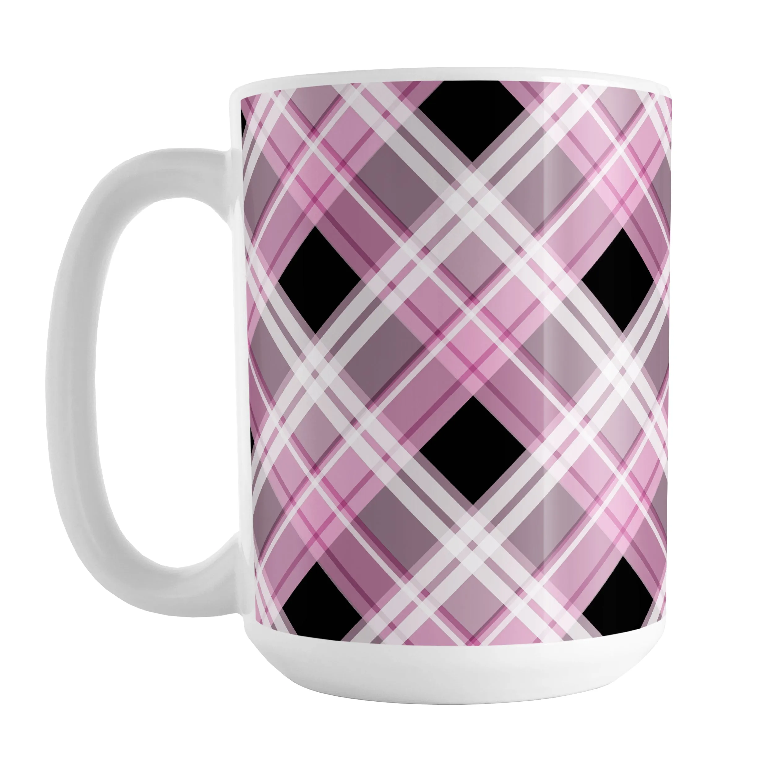 Alternative Pink Plaid Mug