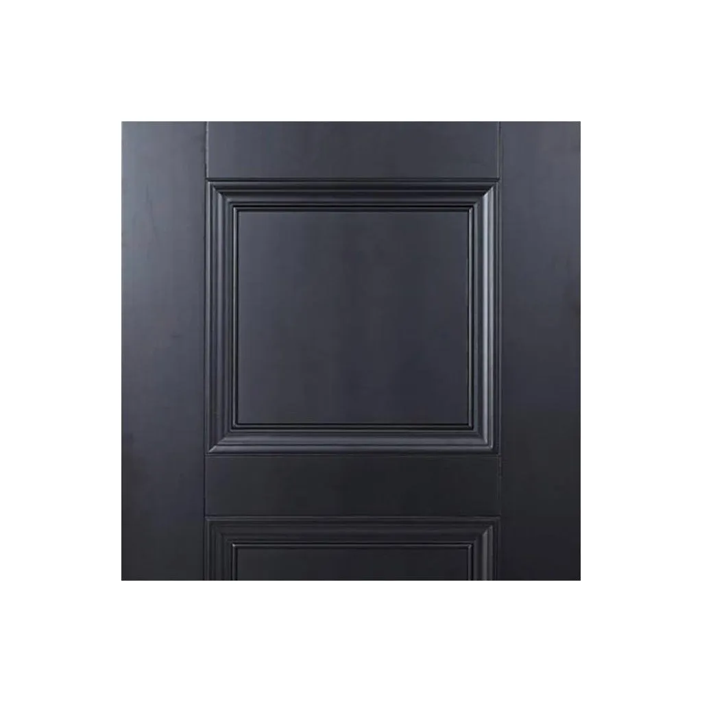 Amsterdam 3 Panel Black Primed Fire Internal Door Pair - 1/2 Hour Fire Rated