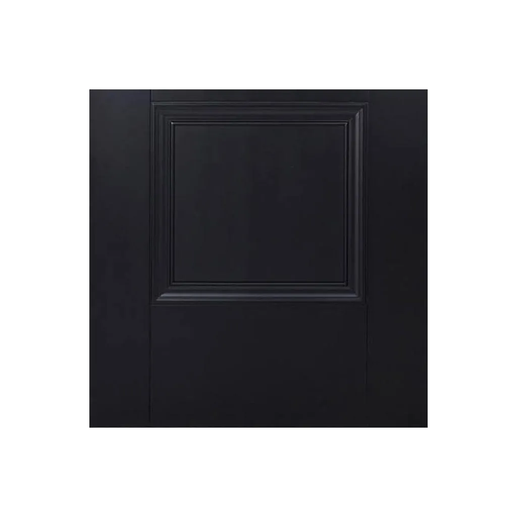 Amsterdam 3 Panel Black Primed Fire Internal Door Pair - 1/2 Hour Fire Rated