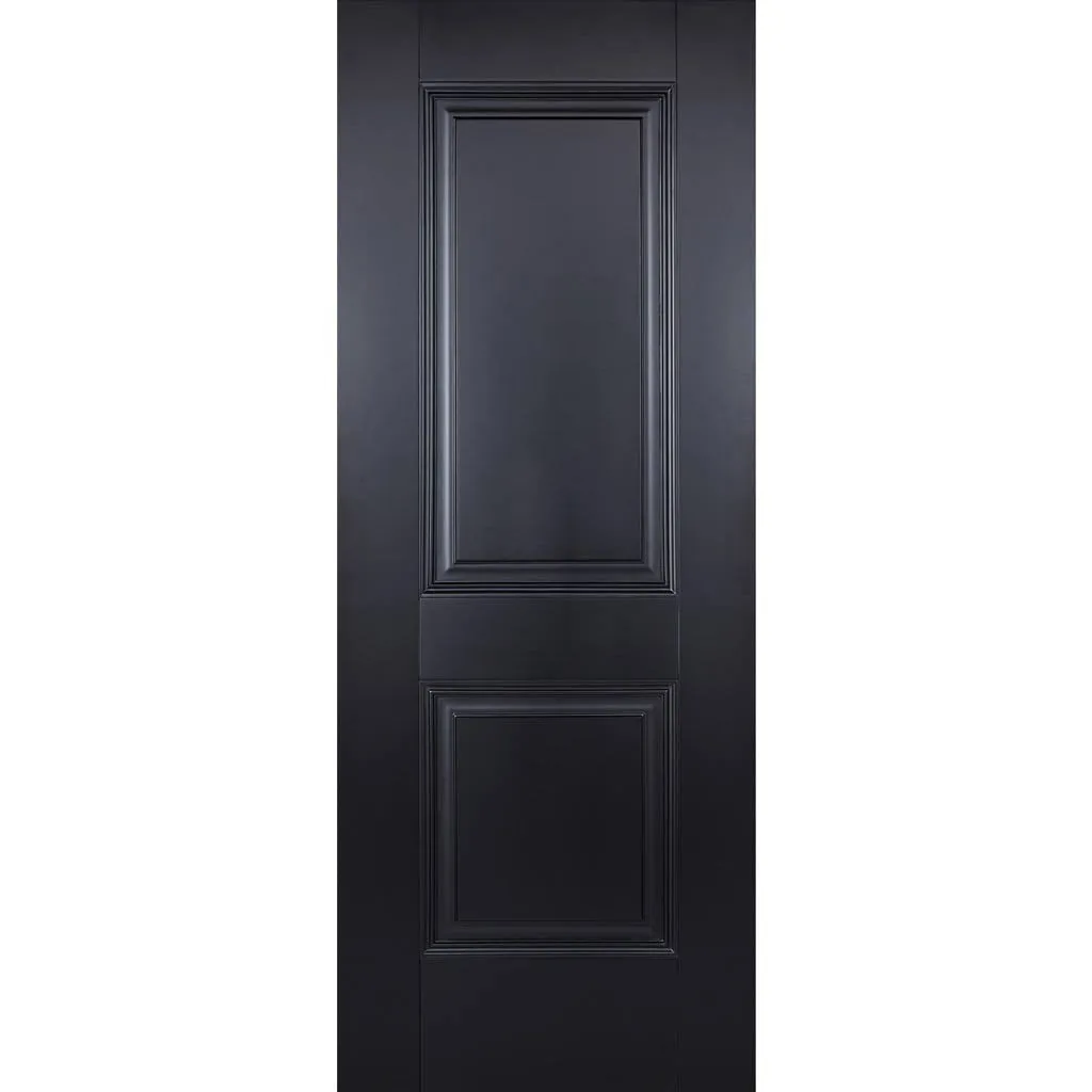 Arnhem 2 Panel Black Primed Fire Internal Door Pair - 1/2 Hour Fire Rated