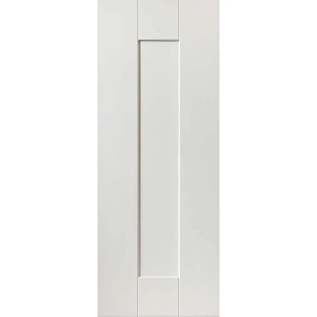 Axis Panelled Absolute Evokit Double Pocket Doors - White Primed