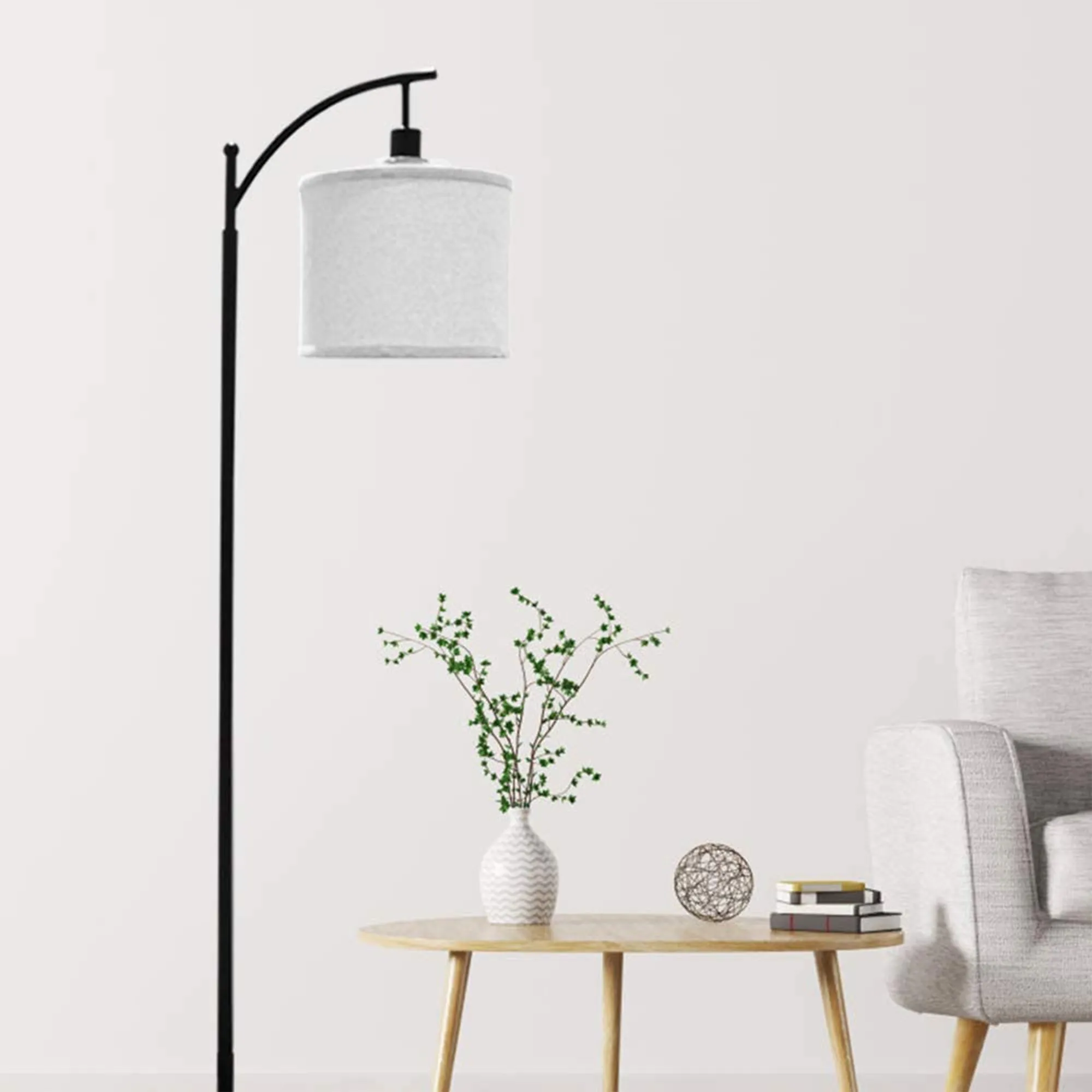 Banord 58.7 Inch LED Standing Floor Lamp w/ 6W 3000K LED Bulb for Any Room(Used)