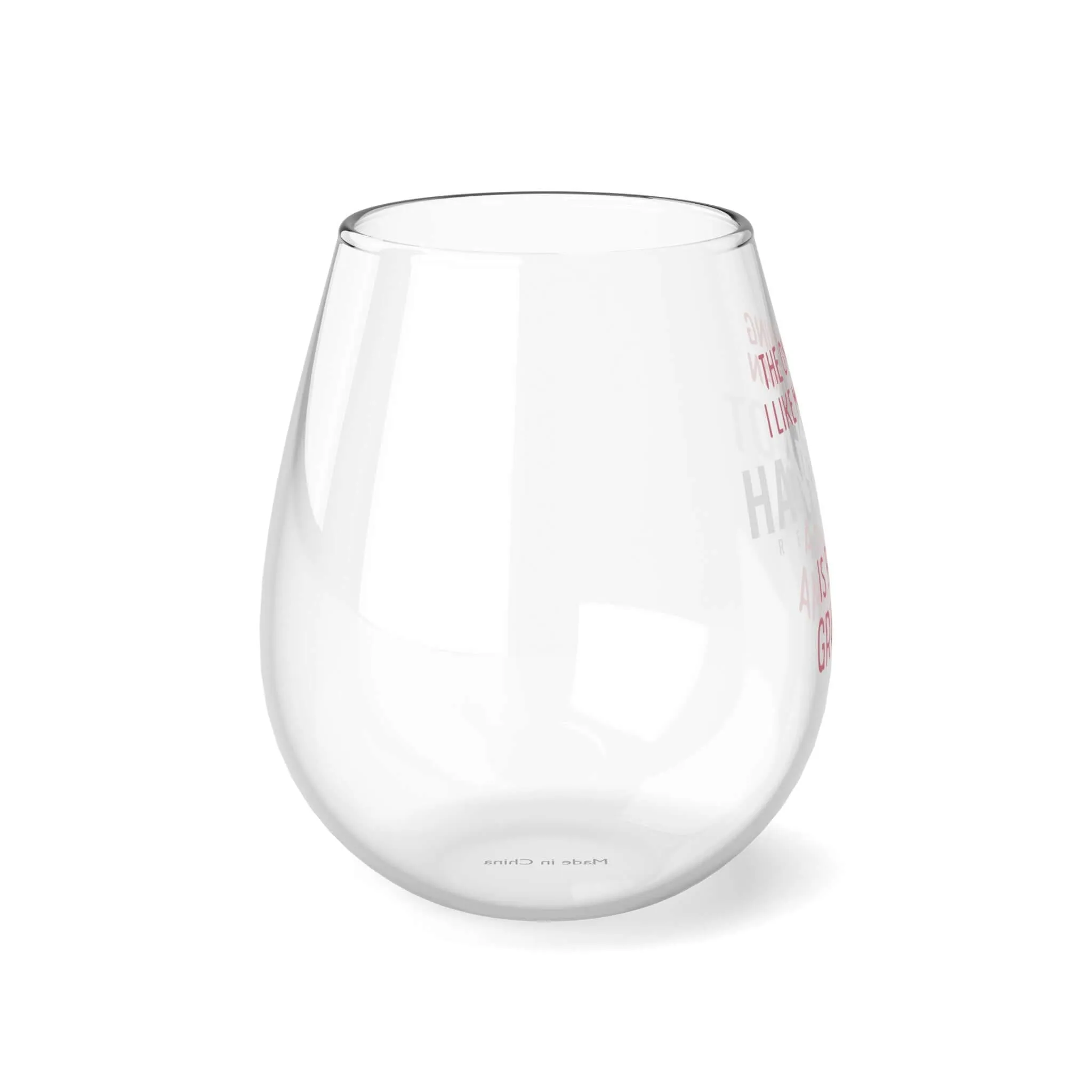 Being a Grandma Hand & Foot Stemless Wine Glass