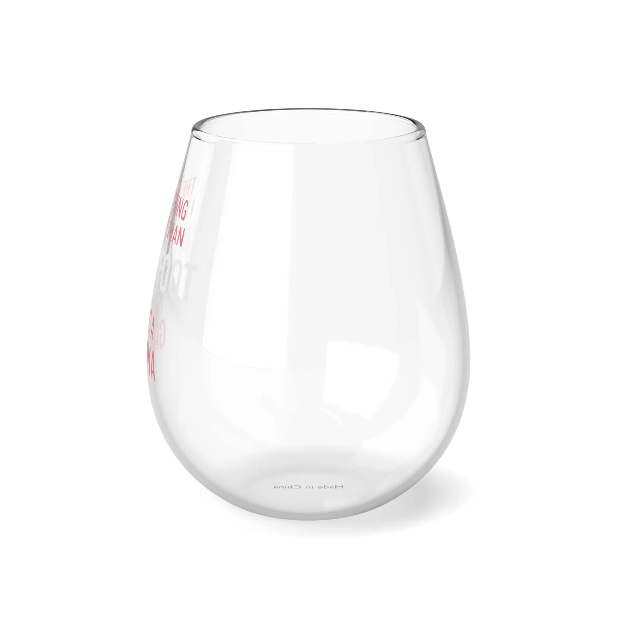 Being a Grandma Hand & Foot Stemless Wine Glass