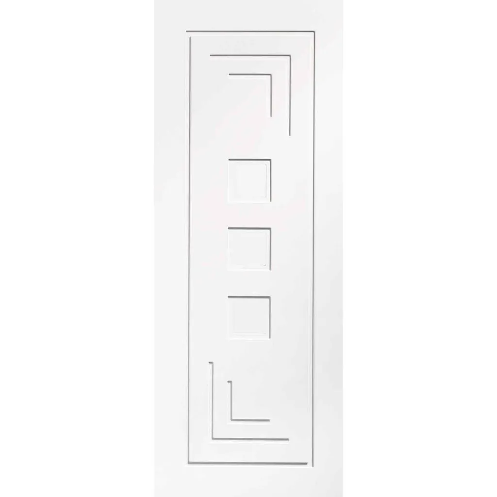 Bespoke Altino Flush Double Frameless Pocket Door - White Primed