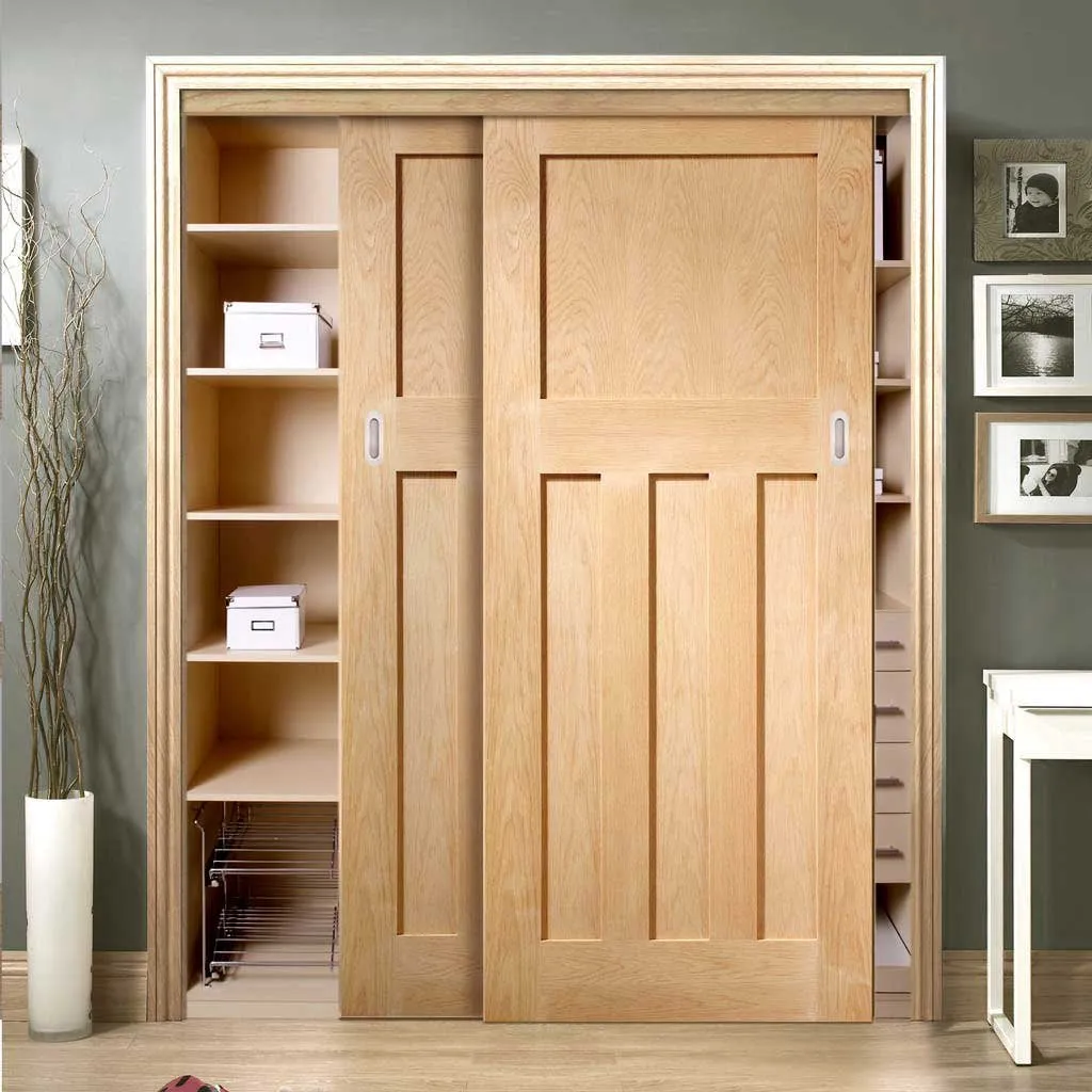 Bespoke DX 1930's Oak Panel 2 Door Maximal Wardrobe and Frame Kit