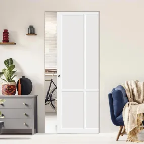 Bespoke Handmade Eco-Urban® Bronx 4 Panel Single Absolute Evokit Pocket Door DD6315 - Colour Options