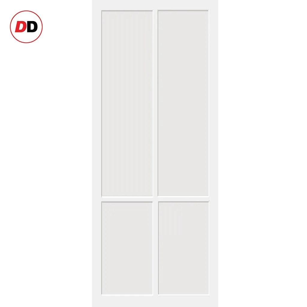 Bespoke Handmade Eco-Urban® Bronx 4 Panel Single Absolute Evokit Pocket Door DD6315 - Colour Options