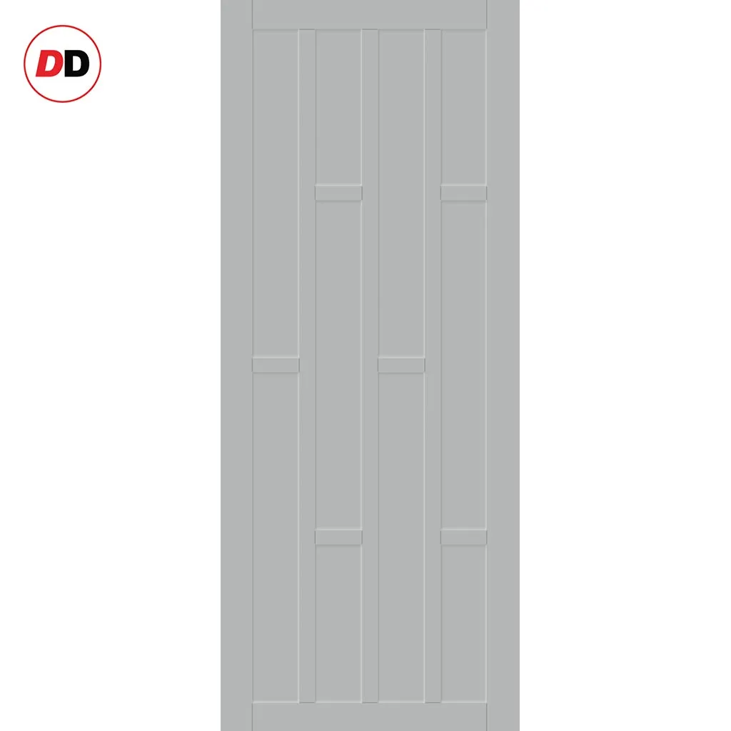 Bespoke Handmade Eco-Urban® Caledonia 10 Panel Single Absolute Evokit Pocket Door DD6433 - Colour Options