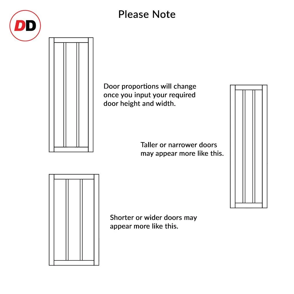 Bespoke Handmade Eco-Urban® Cornwall 1 Pane 2 Panel Single Absolute Evokit Pocket Door DD6404G Clear Glass - Colour Options