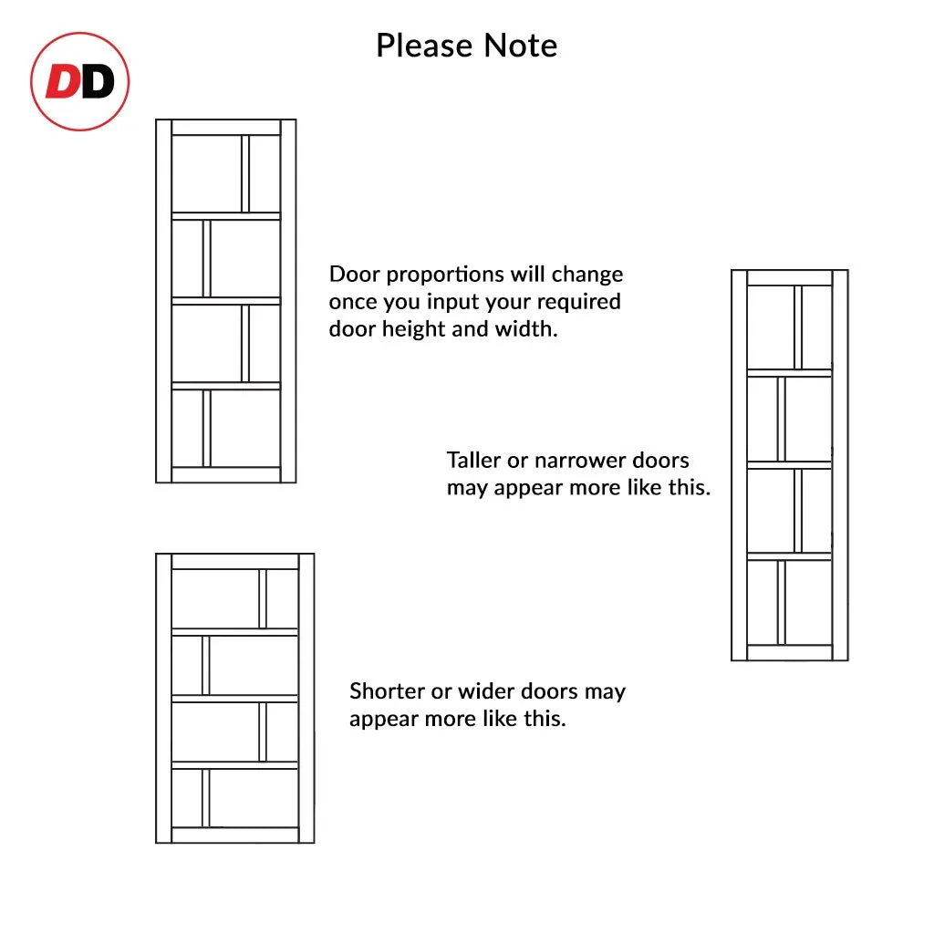 Bespoke Handmade Eco-Urban® Kochi 8 Pane Double Absolute Evokit Pocket Door DD6415SG Frosted Glass - Colour Options