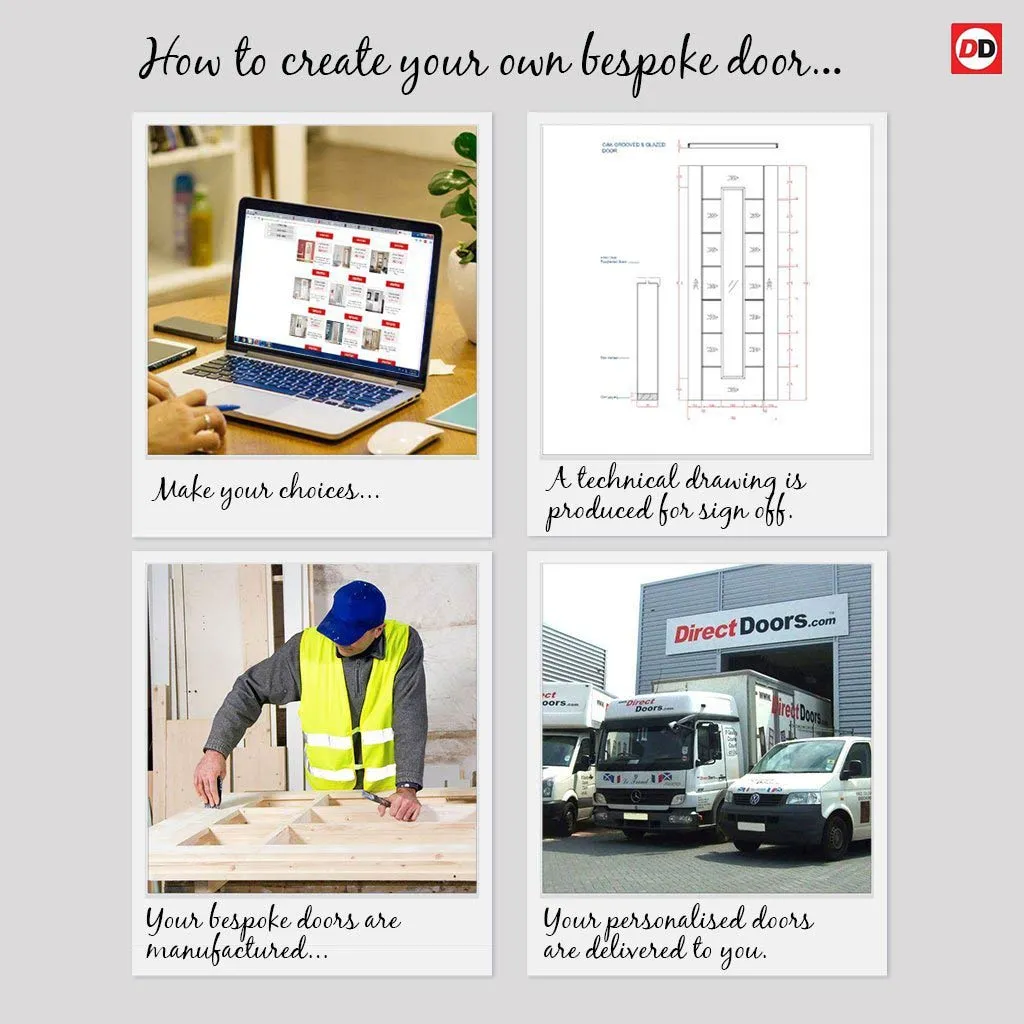 Bespoke Handmade Eco-Urban® Lagos 3 Pane 3 Panel Double Absolute Evokit Pocket Door DD6427G Clear Glass - Colour Options