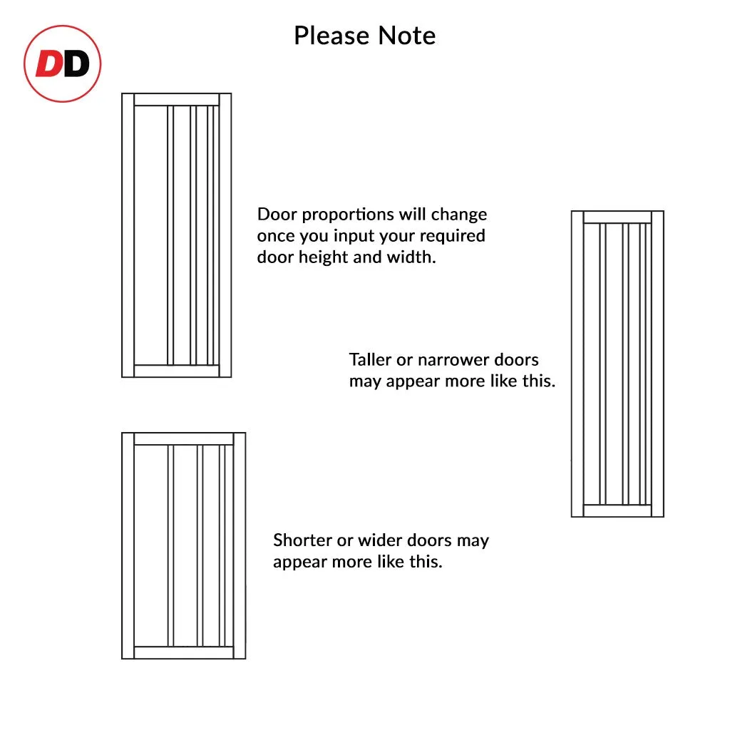 Bespoke Handmade Eco-Urban® Malmo 4 Panel Single Absolute Evokit Pocket Door DD6401 - Colour Options