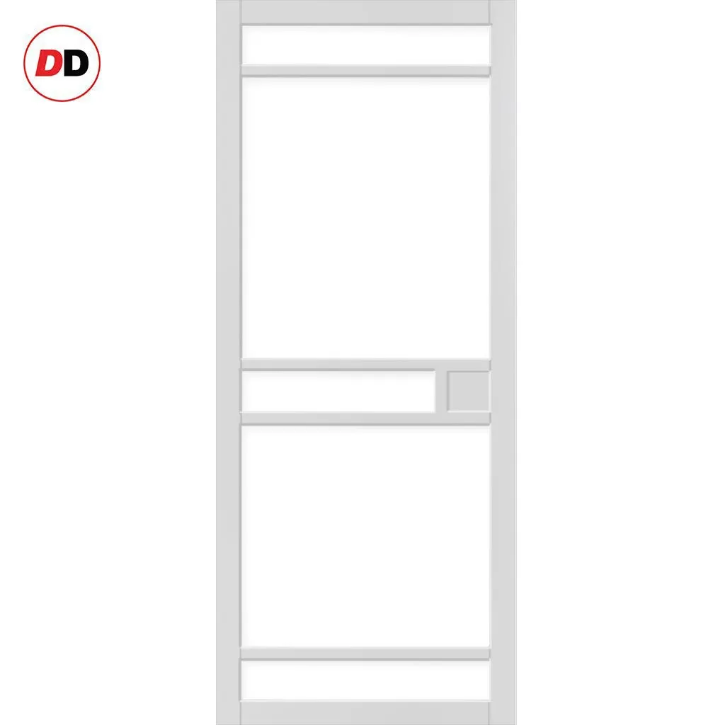 Bespoke Handmade Eco-Urban® Sheffield 5 Pane Single Evokit Pocket Door DD6312G - Clear Glass - Colour Options