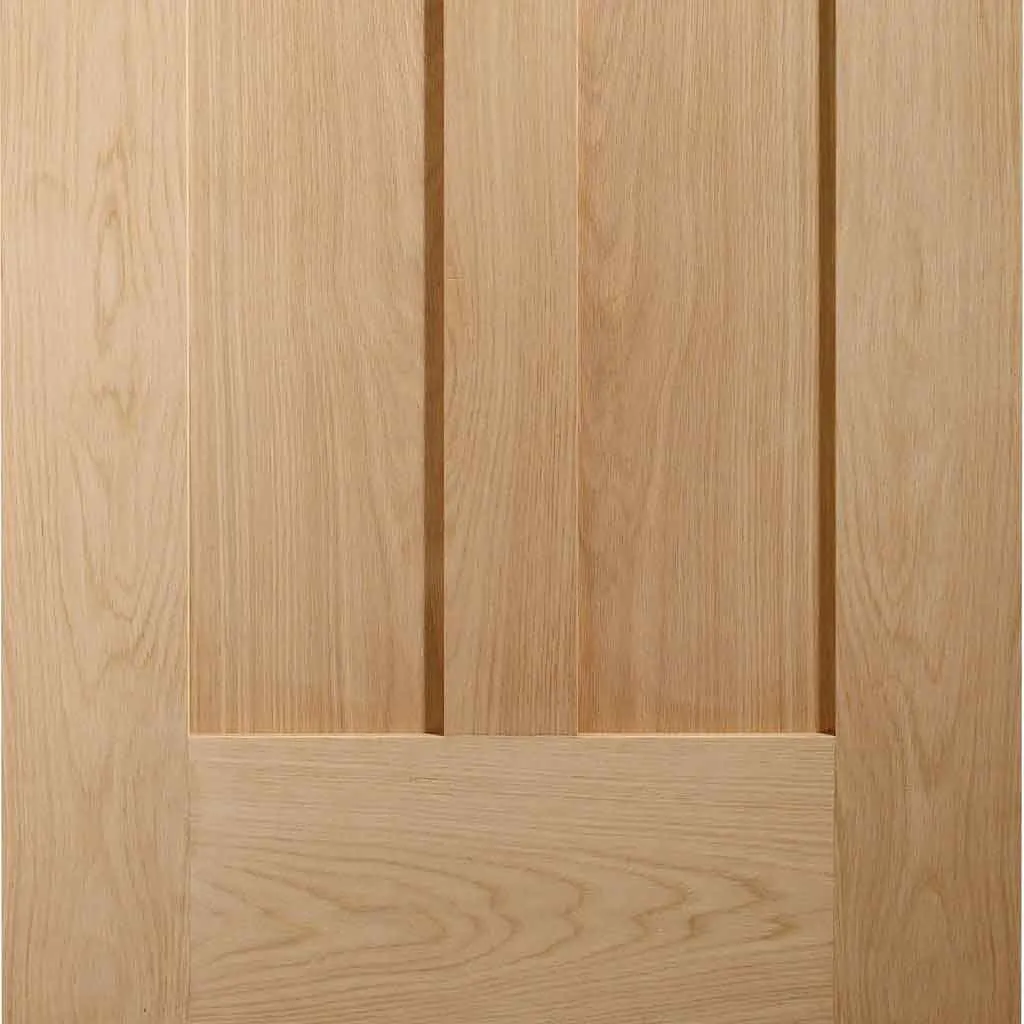 Bespoke Novara Oak 2 Panel 4 Door Maximal Wardrobe and Frame Kit