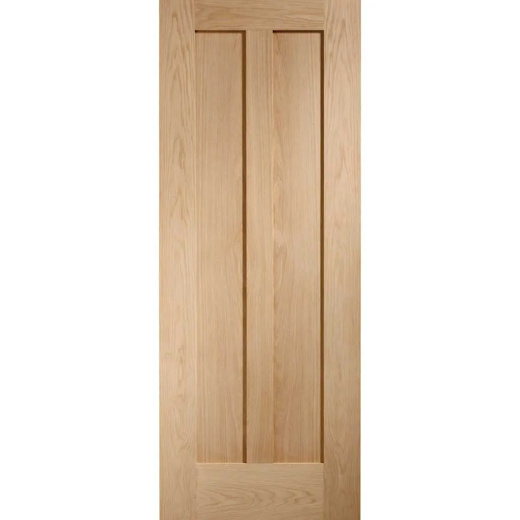 Bespoke Novara Oak 2 Panel 4 Door Maximal Wardrobe and Frame Kit