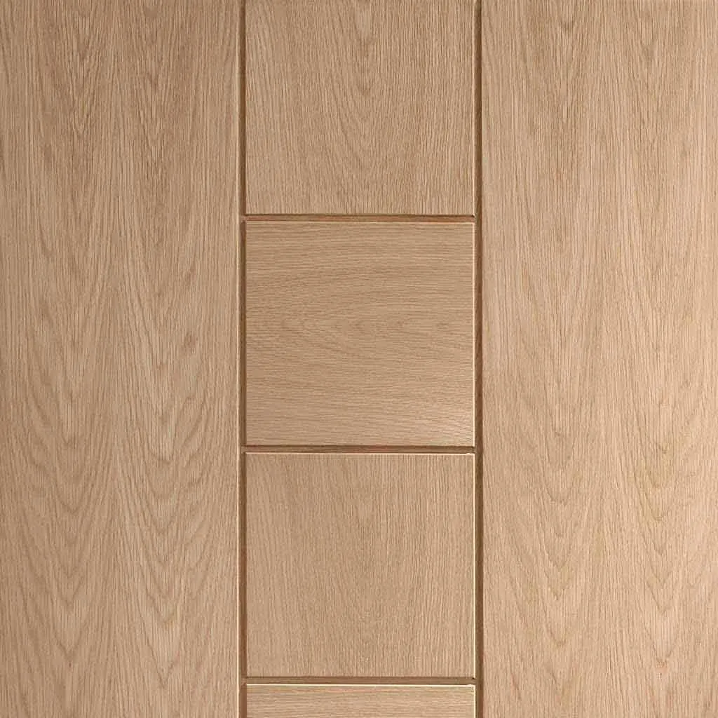 Bespoke Pass-Easi Messina Oak Flush - 3 Sliding Doors and Frame Kit - Prefinished