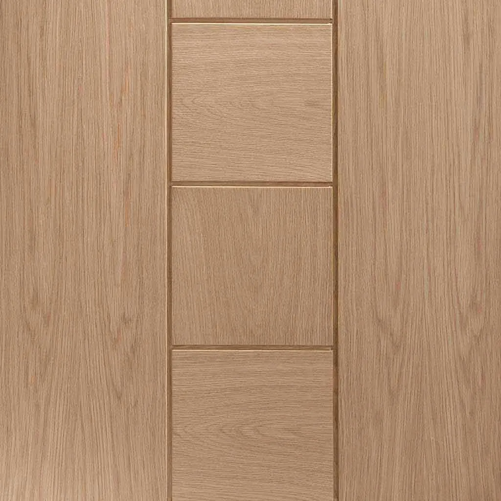 Bespoke Pass-Easi Messina Oak Flush - 3 Sliding Doors and Frame Kit - Prefinished